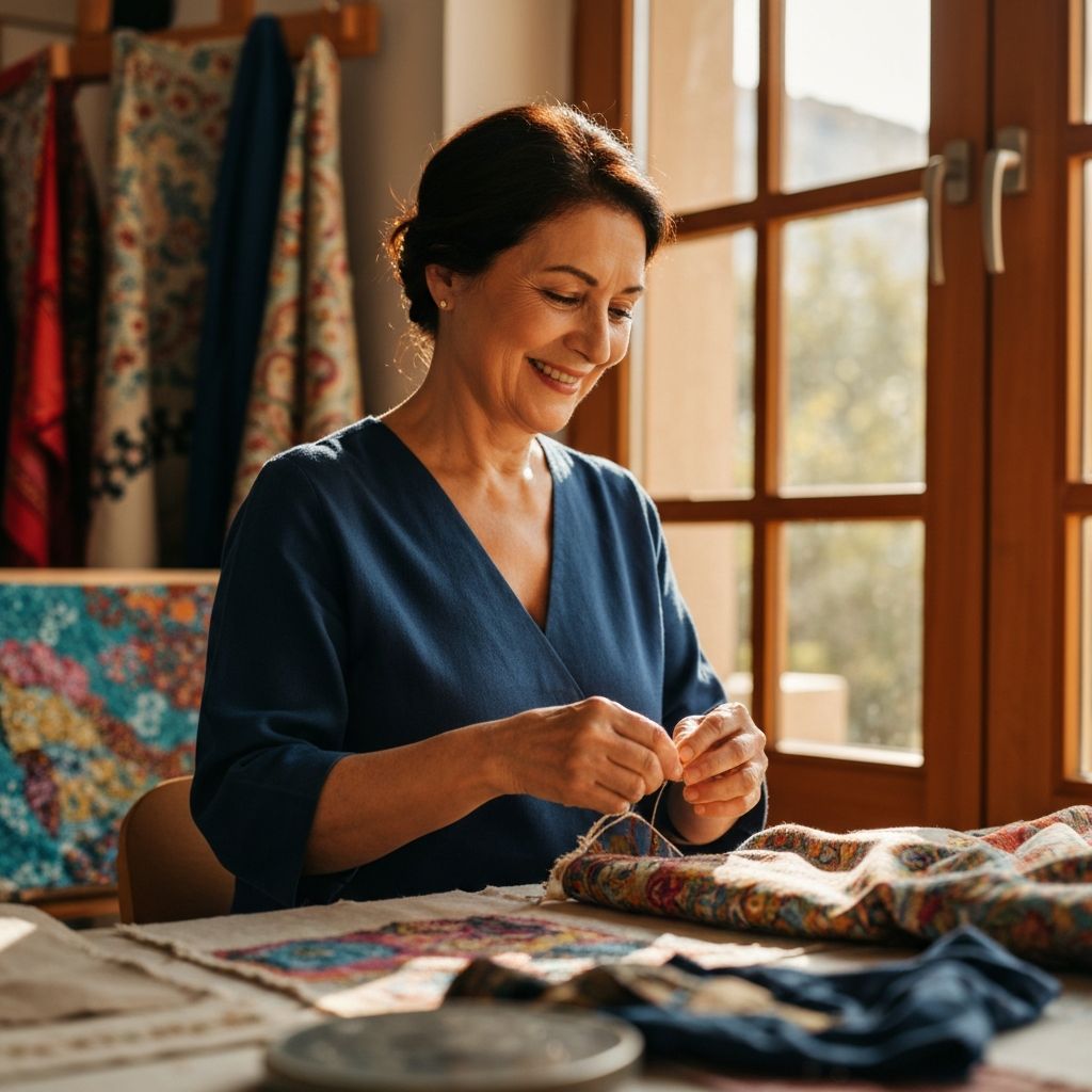 Nesrin Öcal atölyesinde